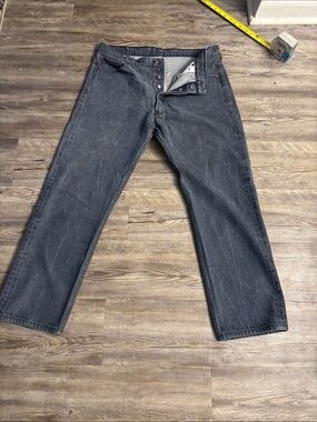 2004 Levi's 501 Button Fly Men's Charcoal Gray Straight-Leg Jeans